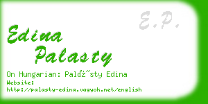 edina palasty business card